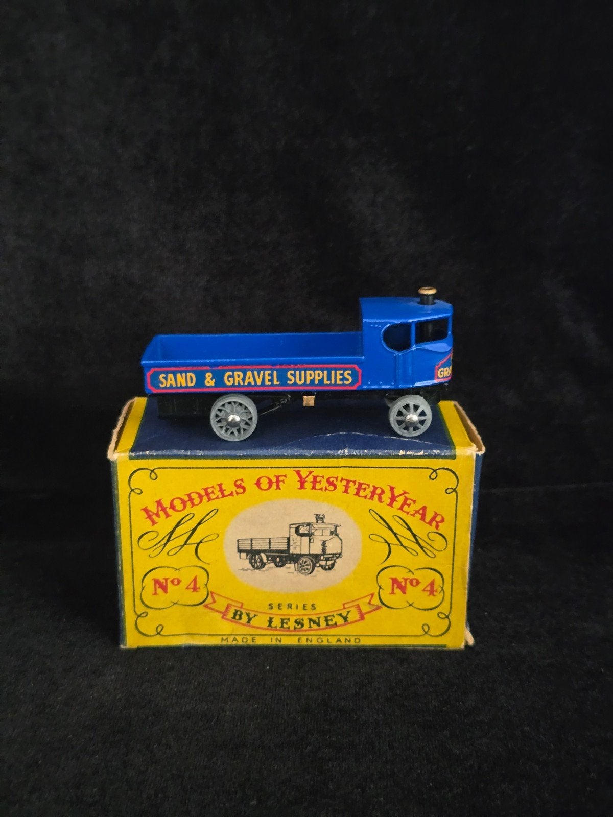 Lesney Matchbox MOY nr Y4, 1928 Sentinel Steam Waggon, blauw, Ophalen of Verzenden, Zo goed als nieuw, Bus of Vrachtwagen