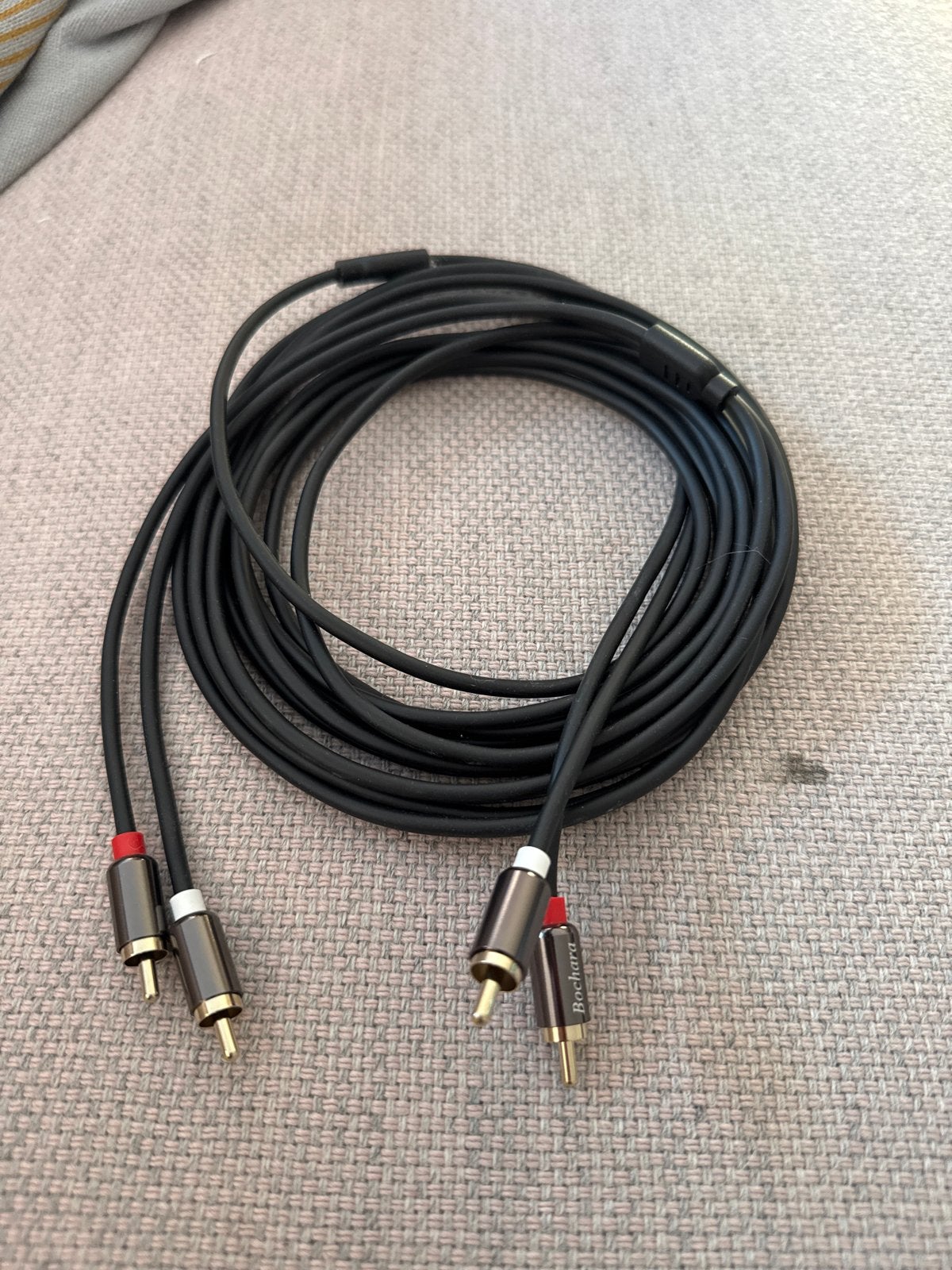 RCA / Tulp audiokabel 5m - Hoge kwaliteit geluid, Ophalen of Verzenden, Zo goed als nieuw, 5 tot 10 meter, Interlink-kabel