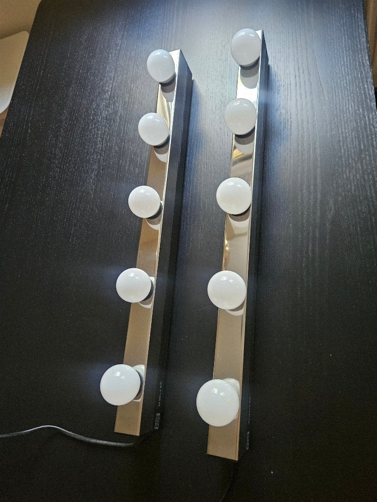 Musik (ikea) wandlampen 2x incl. ledlampen Solhetta 10x, Ophalen, IKEA, E14 (klein), LED