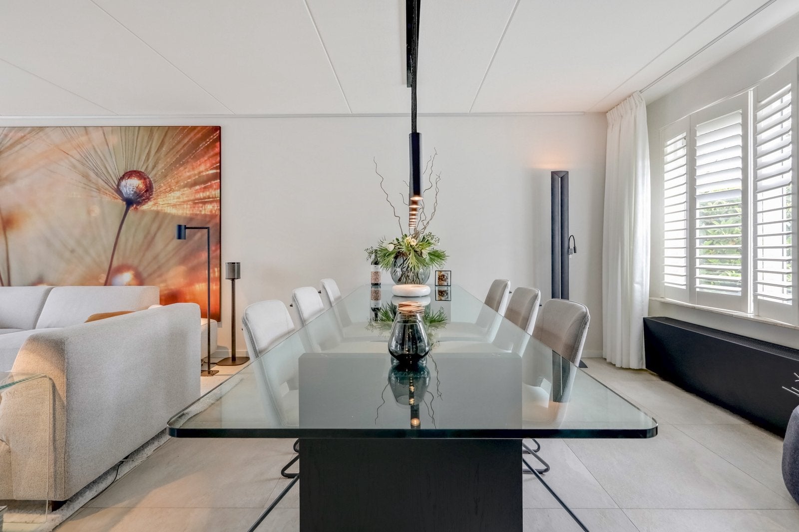 Eettafel Design van Beek, Ophalen, Gebruikt, 200 cm of meer, 50 tot 100 cm