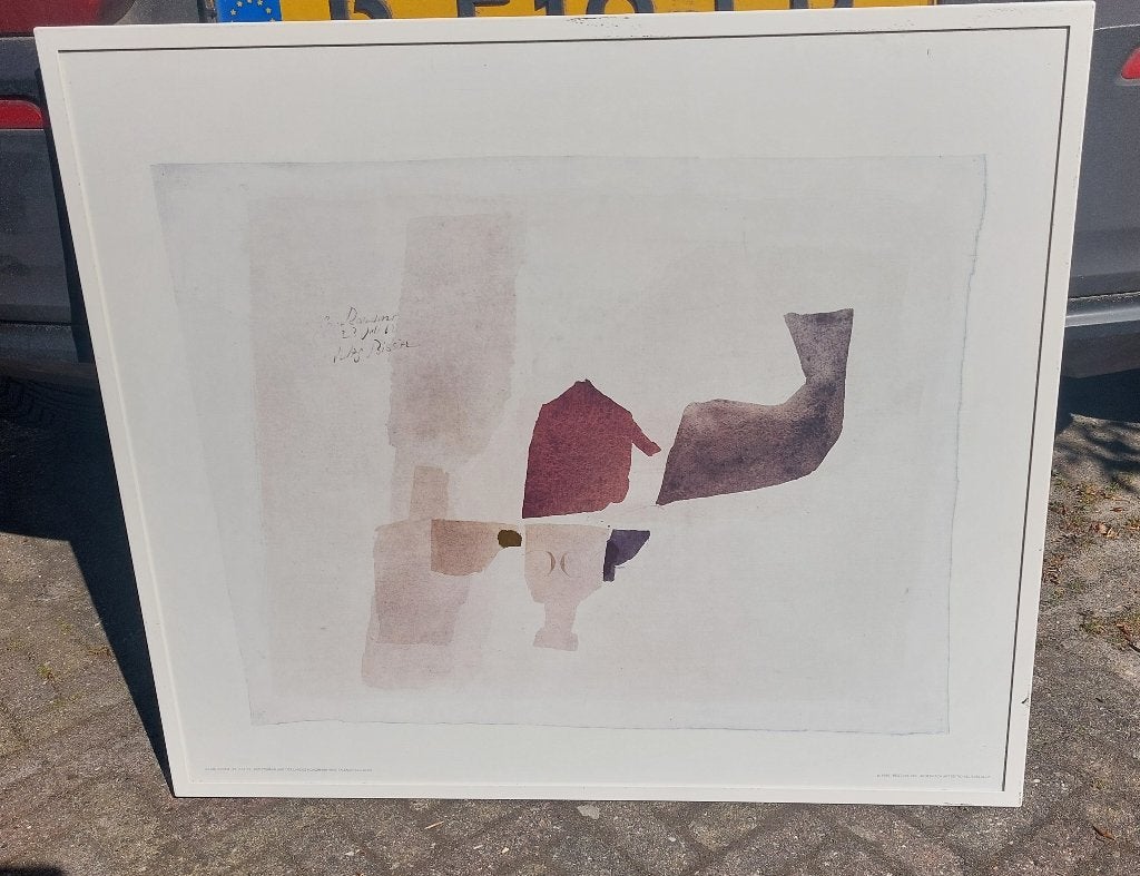 Schilderij reproduktie Julius Bissier, Ophalen, 50 – 75, Gebruikt, Schilderij