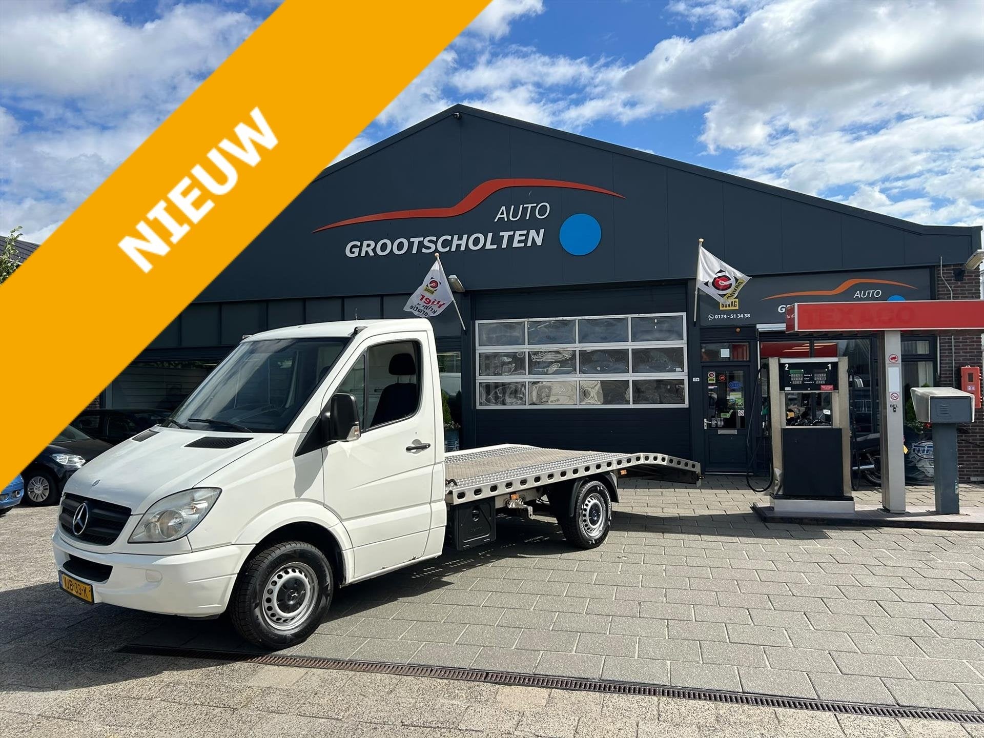 Mercedes-Benz Sprinter oprijwagen lees de advertentie goed !, Auto's, Euro 5, Stof, Gebruikt, 2000 kg