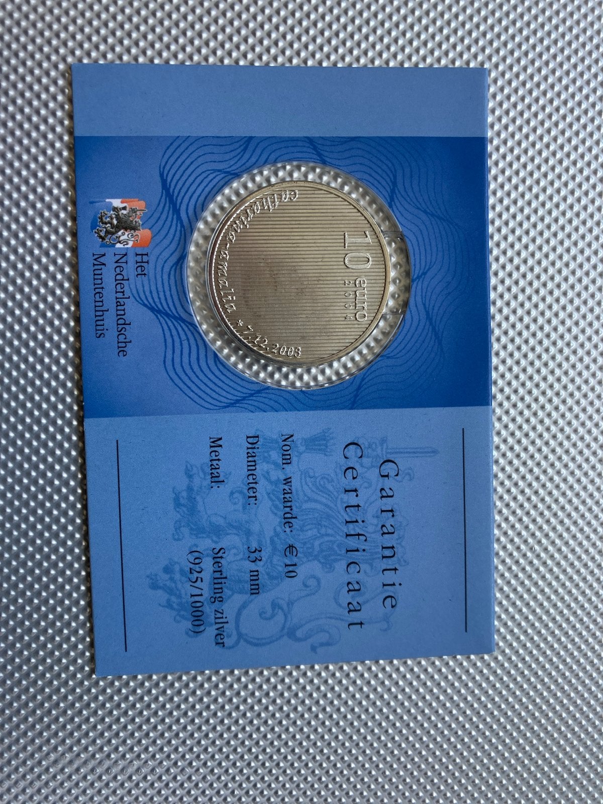Zilveren 10 Euro Munt Koningin Beatrix 2003, Koningin Beatrix, Zilver, Euro's, Ophalen of Verzenden
