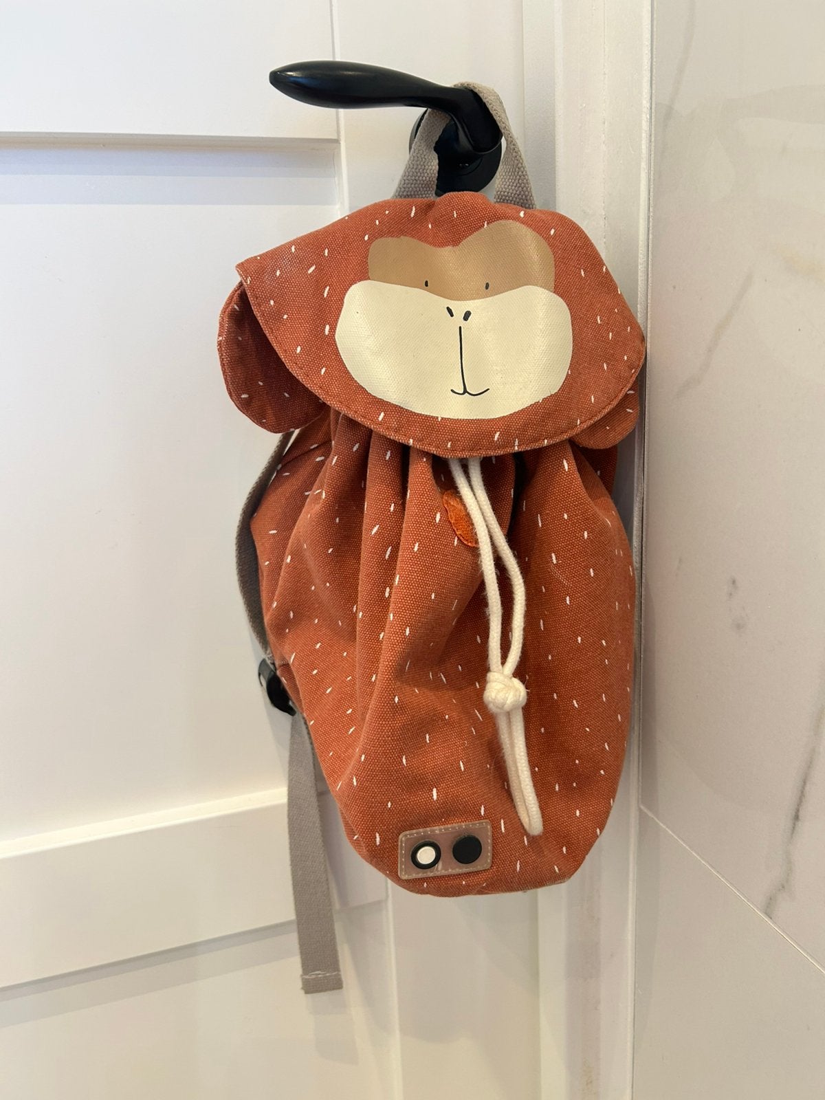 Trixie kinderrugzak met apengezicht - amper gebruikt, Sieraden, Tassen en Uiterlijk, Overige merken, Ophalen of Verzenden, 30 tot 45 cm