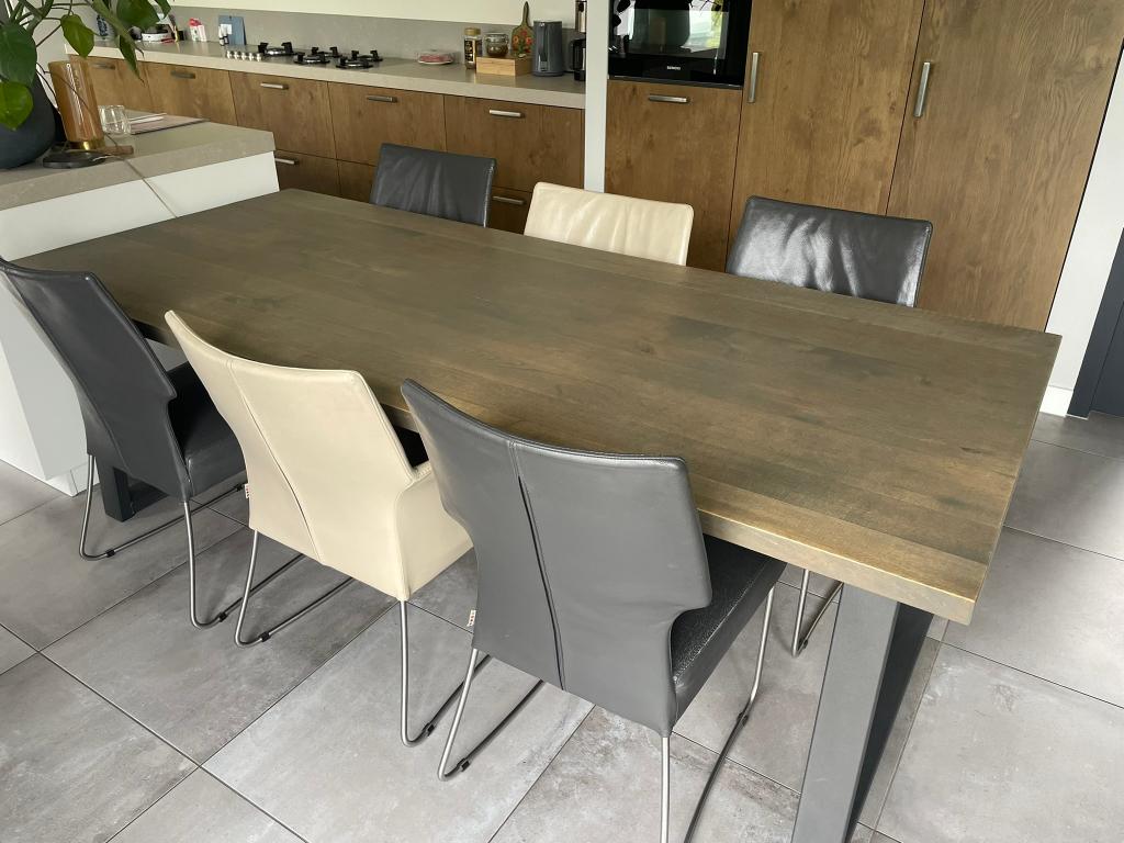 gratis 6 eetkamerstoelen Bert Plantagie, Huis en Inrichting, Stoelen, Ophalen, Gebruikt, Vijf, Zes of meer stoelen