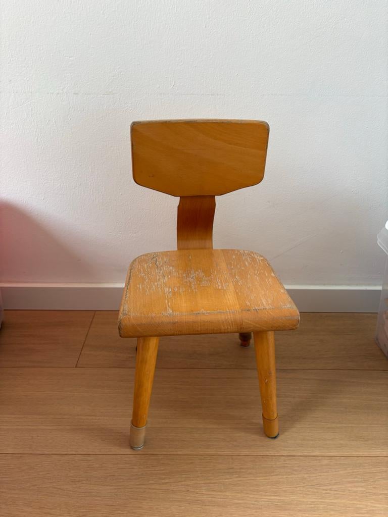 Houten Peuter Kleuter Stoel - Schilte, Kinderen en Baby's, Kinderkamer | Tafels en Stoelen, Ophalen, Gebruikt, Stoel(en)