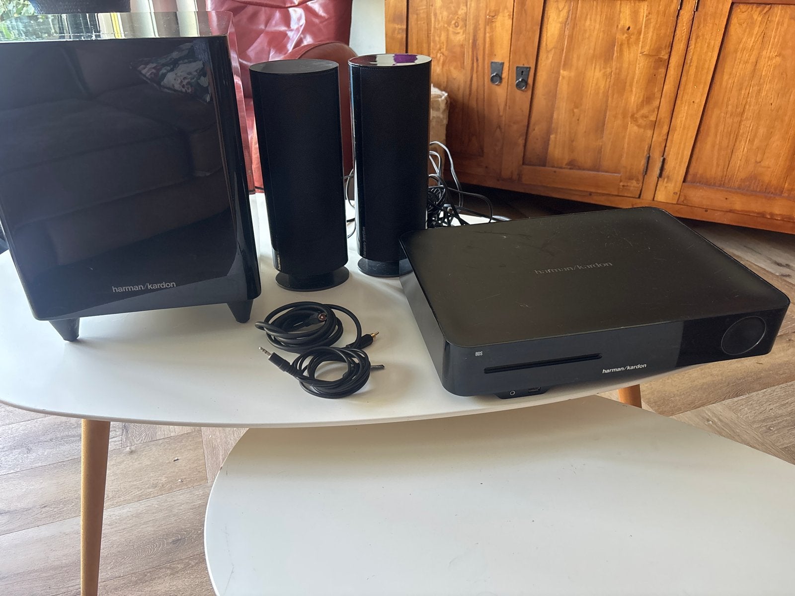 Harman Kardon HKTS200SUB 2.1 Home Cinema Systeem, Gebruikt, 2.1-systeem, Blu-ray-speler, Ophalen