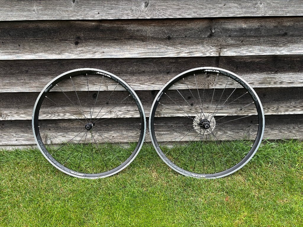 Miche Action 30 racefietswielen incl. 11-32 cassette, Miche, Zo goed als nieuw, Aluminium, Racefiets