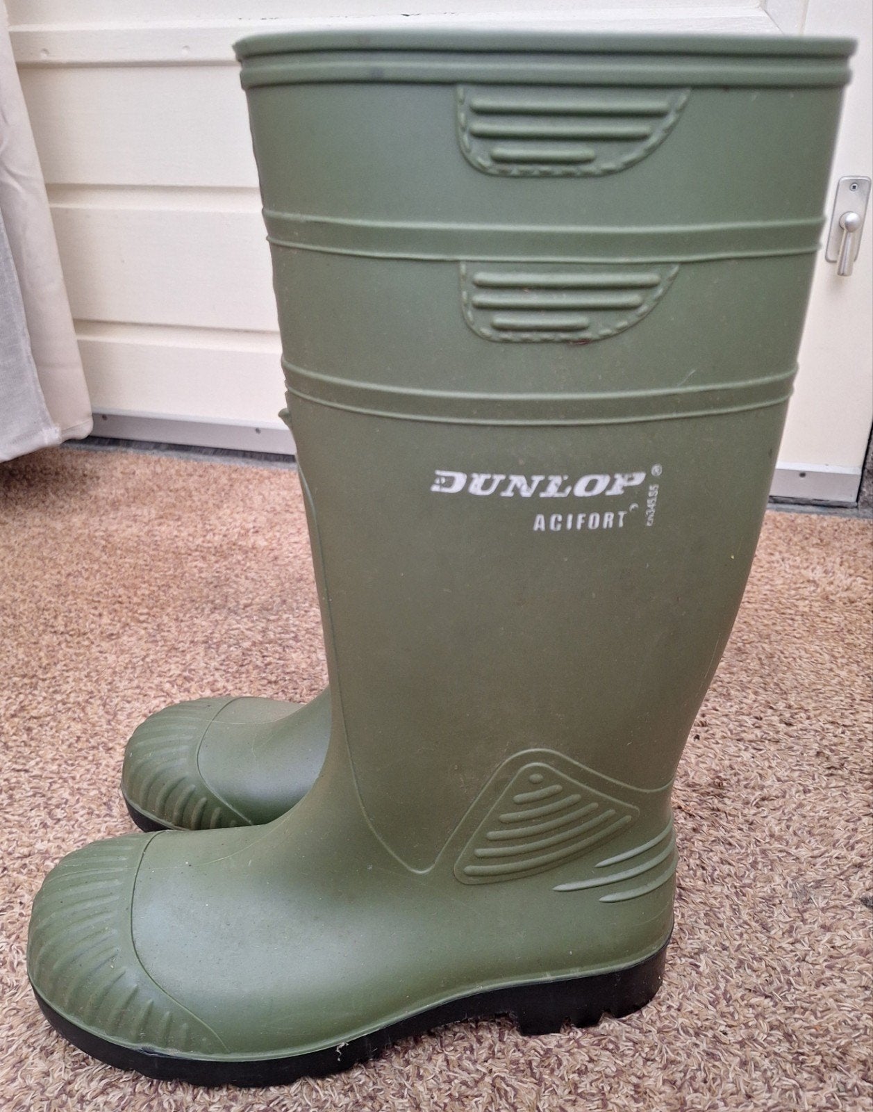 Werklaarzen van Dunlop maat 40, rubber laarzen, Ophalen of Verzenden, Zo goed als nieuw, Laarzen, Dunlop