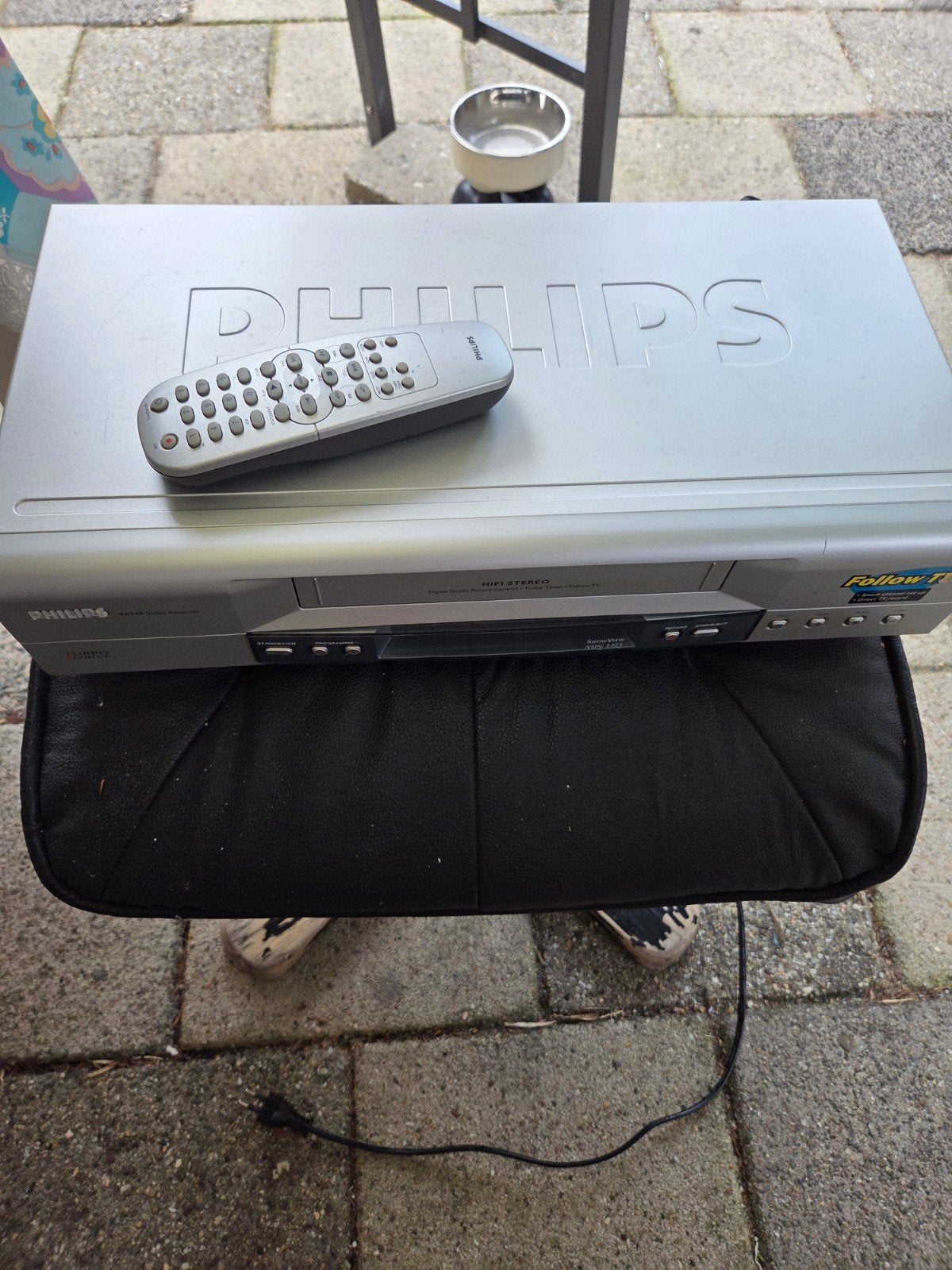 Philips VR740 Videorecorder met afstandsbediening, Ophalen of Verzenden, Gebruikt, VHS-speler of -recorder