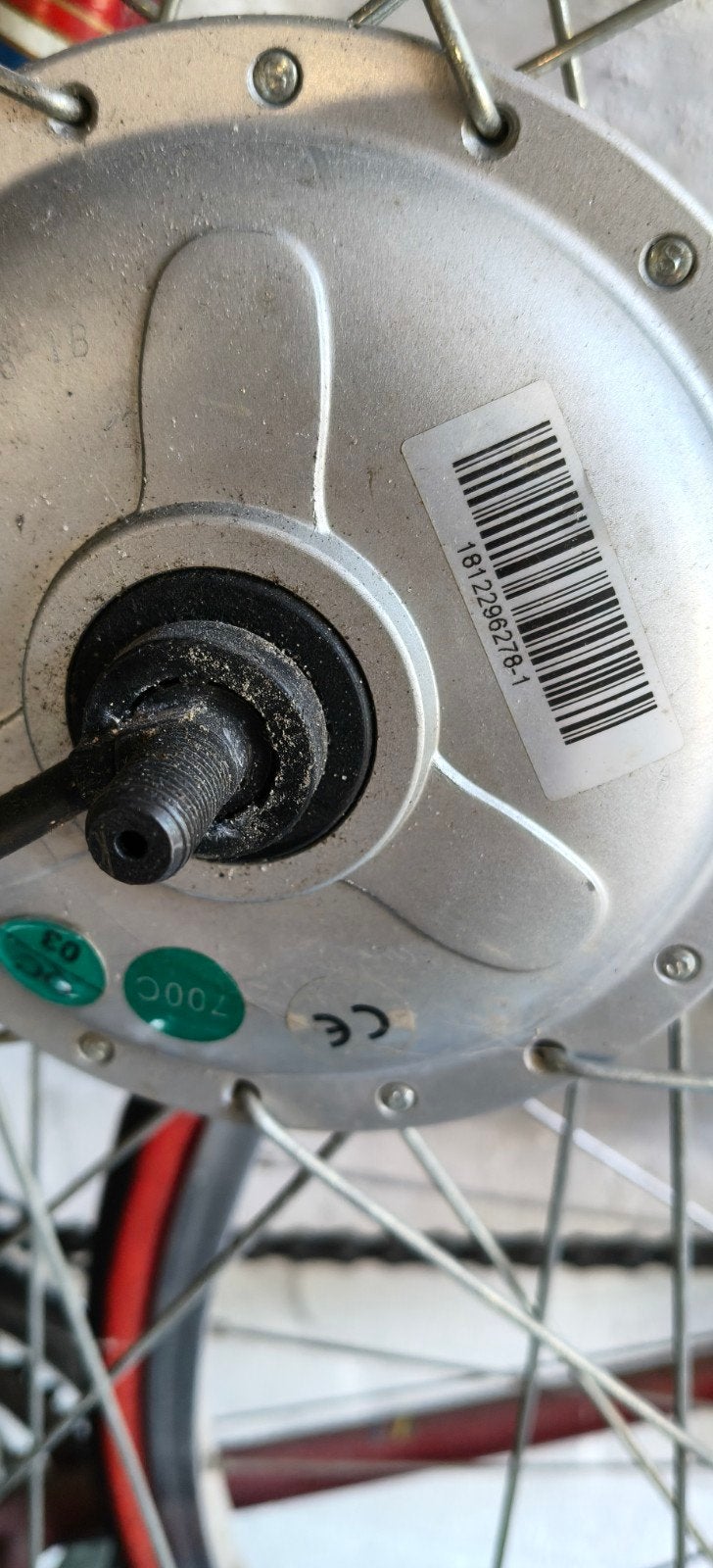 Bafang voorwielmotor 36V 250W FM G31.250.V-brake | zilver, Gebruikt, Bafang, Motor, Aluminium