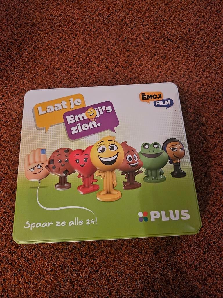 Complete set PLUS Emoji's film spaaractie in blik, Ophalen of Verzenden, Zo goed als nieuw