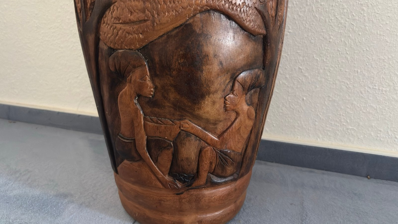 Afrikaanse Djembe Trommel met Stokken, Ophalen, Zo goed als nieuw, Overige merken