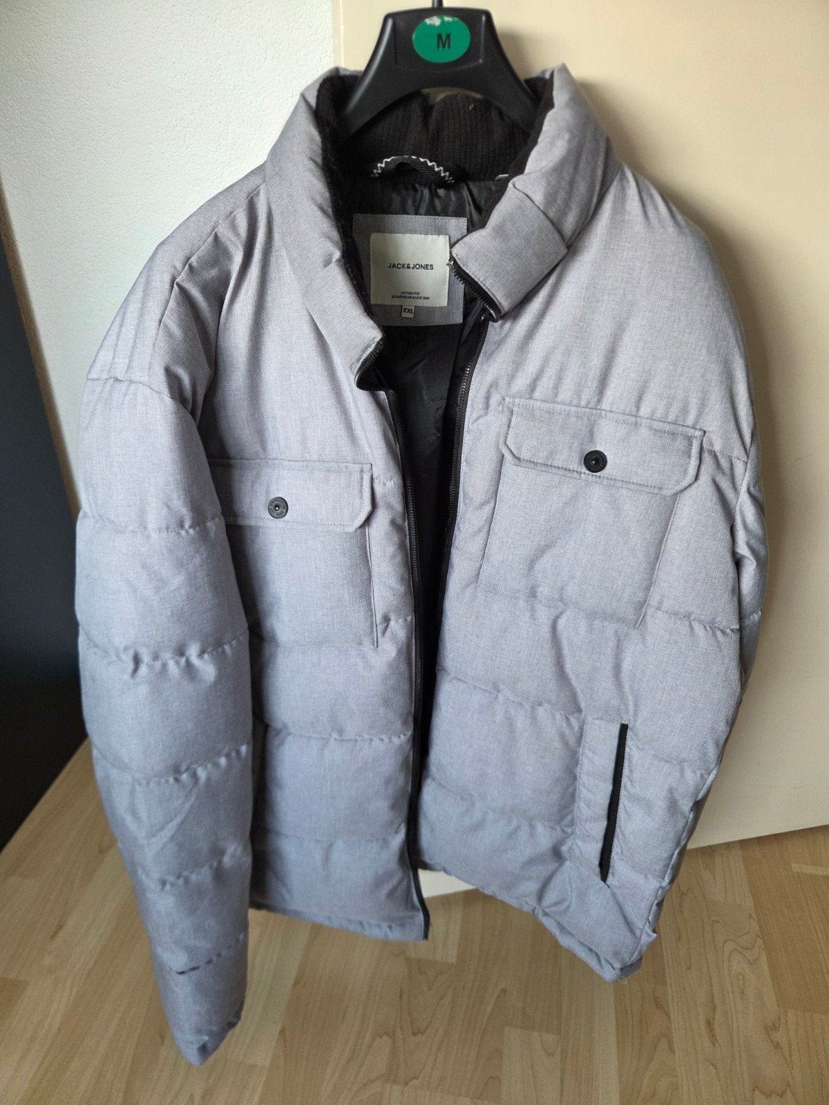 winterjas  Jack Jones, Maat 56/58 (XL), Ophalen of Verzenden, Zo goed als nieuw, Grijs