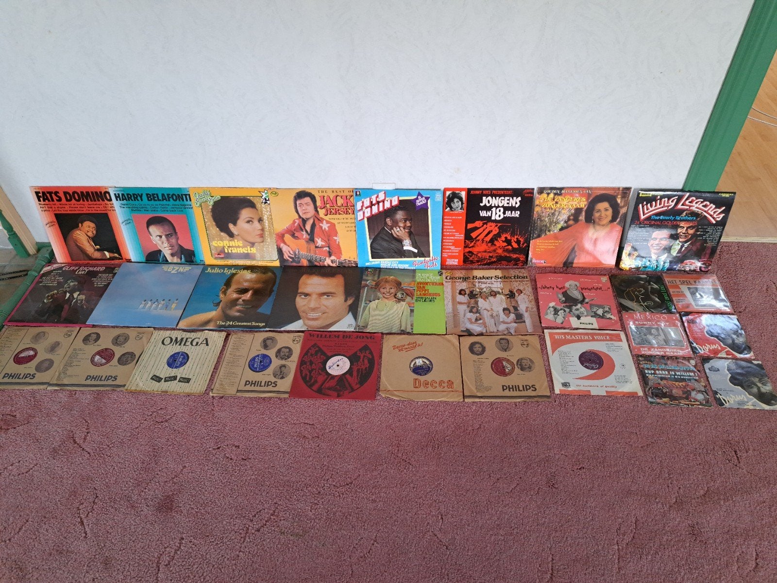 Grote collectie pop vinylplaten - diverse artiesten, LP, Gebruikt, Pop, 7 inch