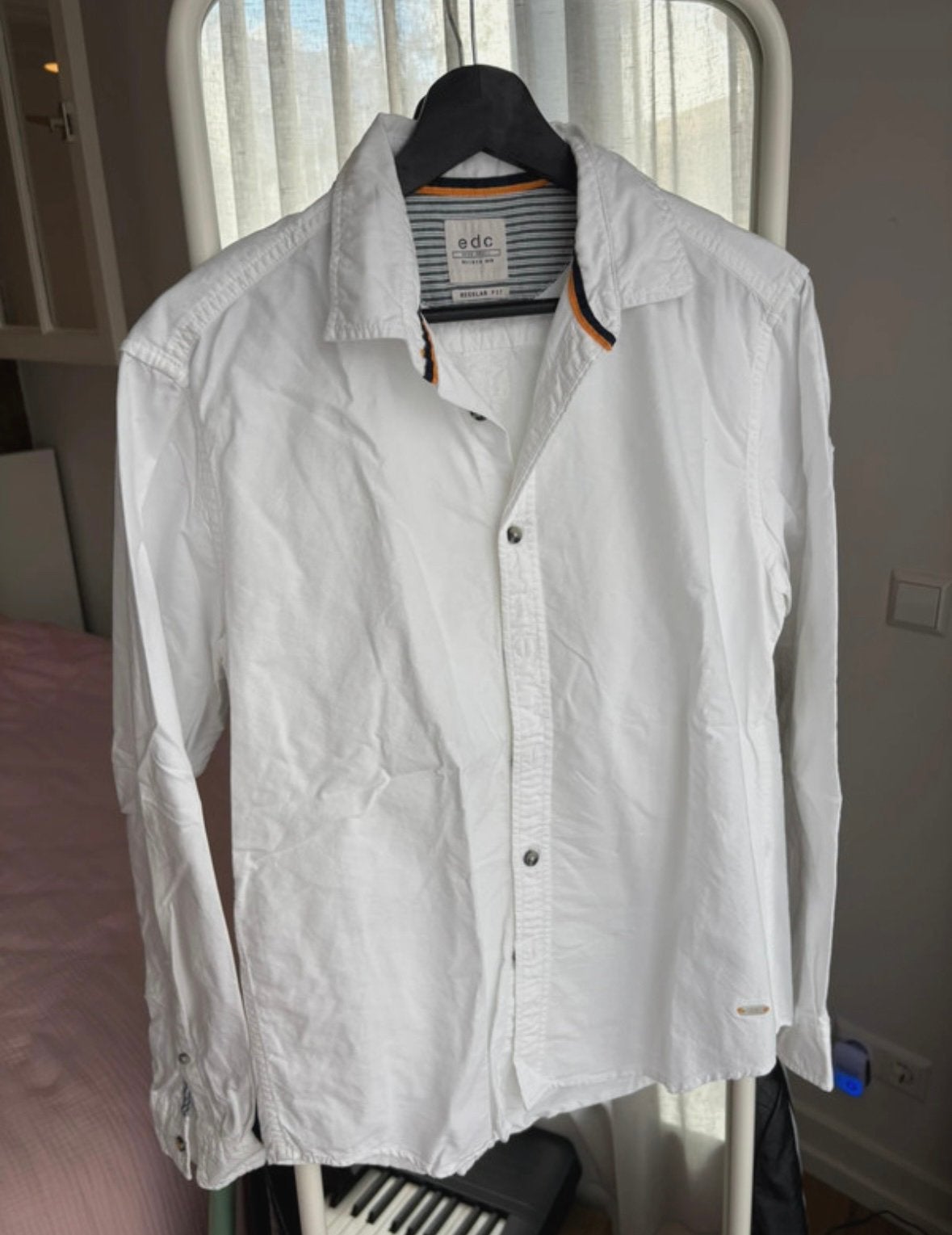 EDC Esprit overhemd heren maat S, Ophalen, Zo goed als nieuw, Blauw, Halswijdte 41/42 (L)
