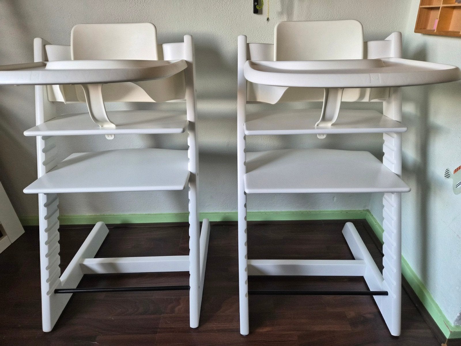 Stokke Tripp Trapp stoel babyset+blad prijs per stuk, Kinderen en Baby's, Kinderstoelen, Ophalen, Meegroeistoel, Afneembaar eetblad