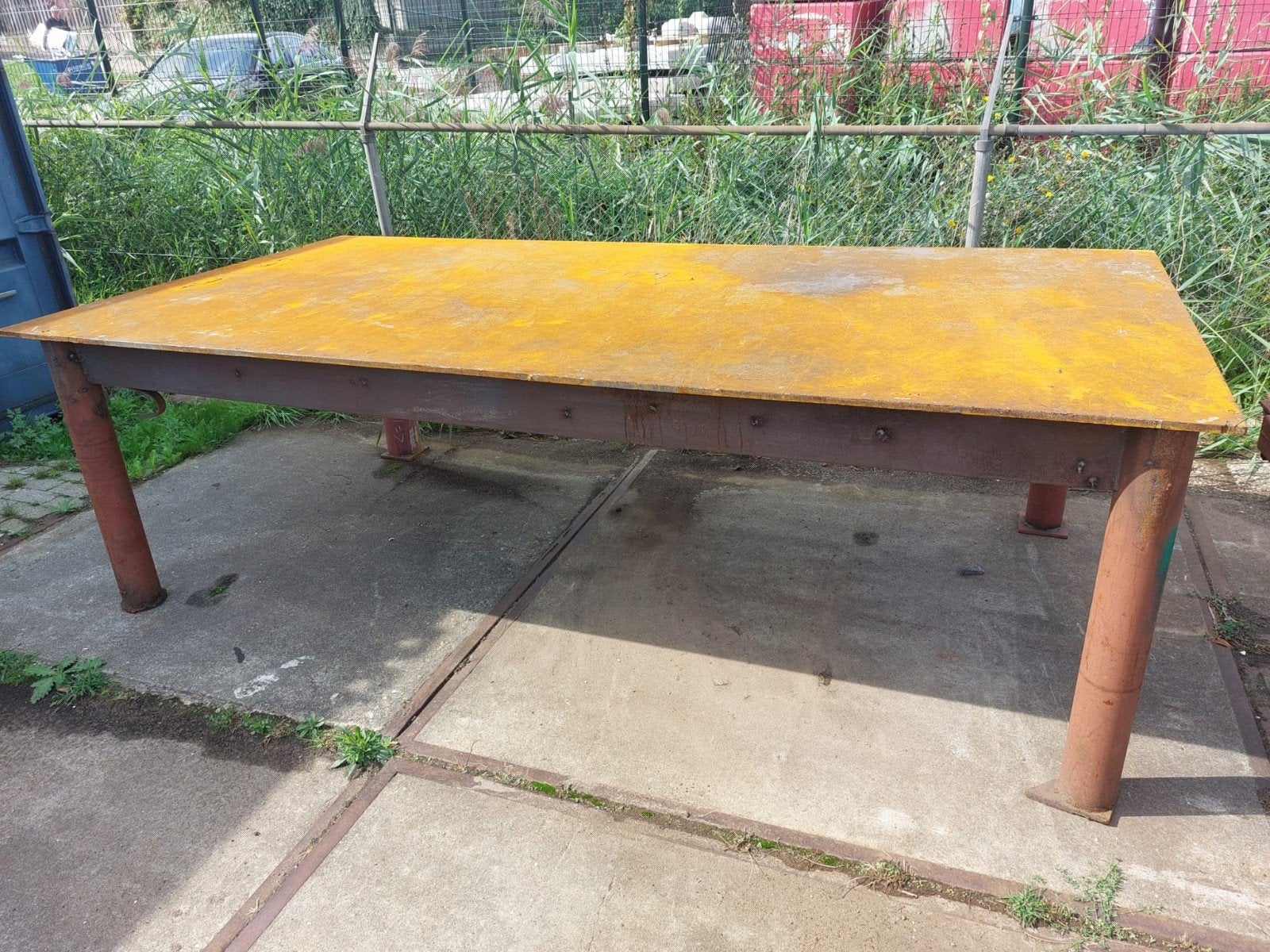 Robuuste lastafel/werkbank 300x150cm, bladdikte 20mm, Doe-het-zelf en Verbouw, Ophalen of Verzenden, Gebruikt