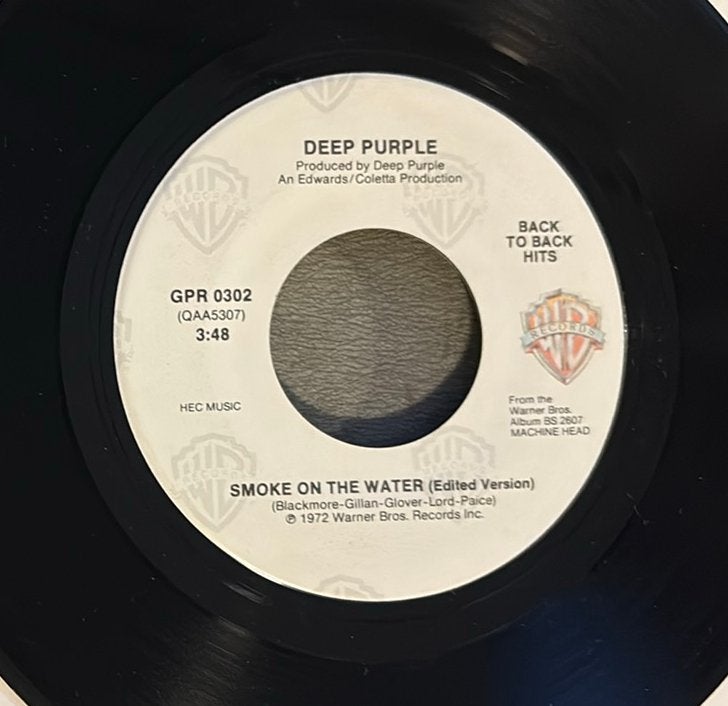 Deep Purple - Smoke on the water 7” US, Ophalen of Verzenden, Gebruikt, 7 inch, Rock en Metal