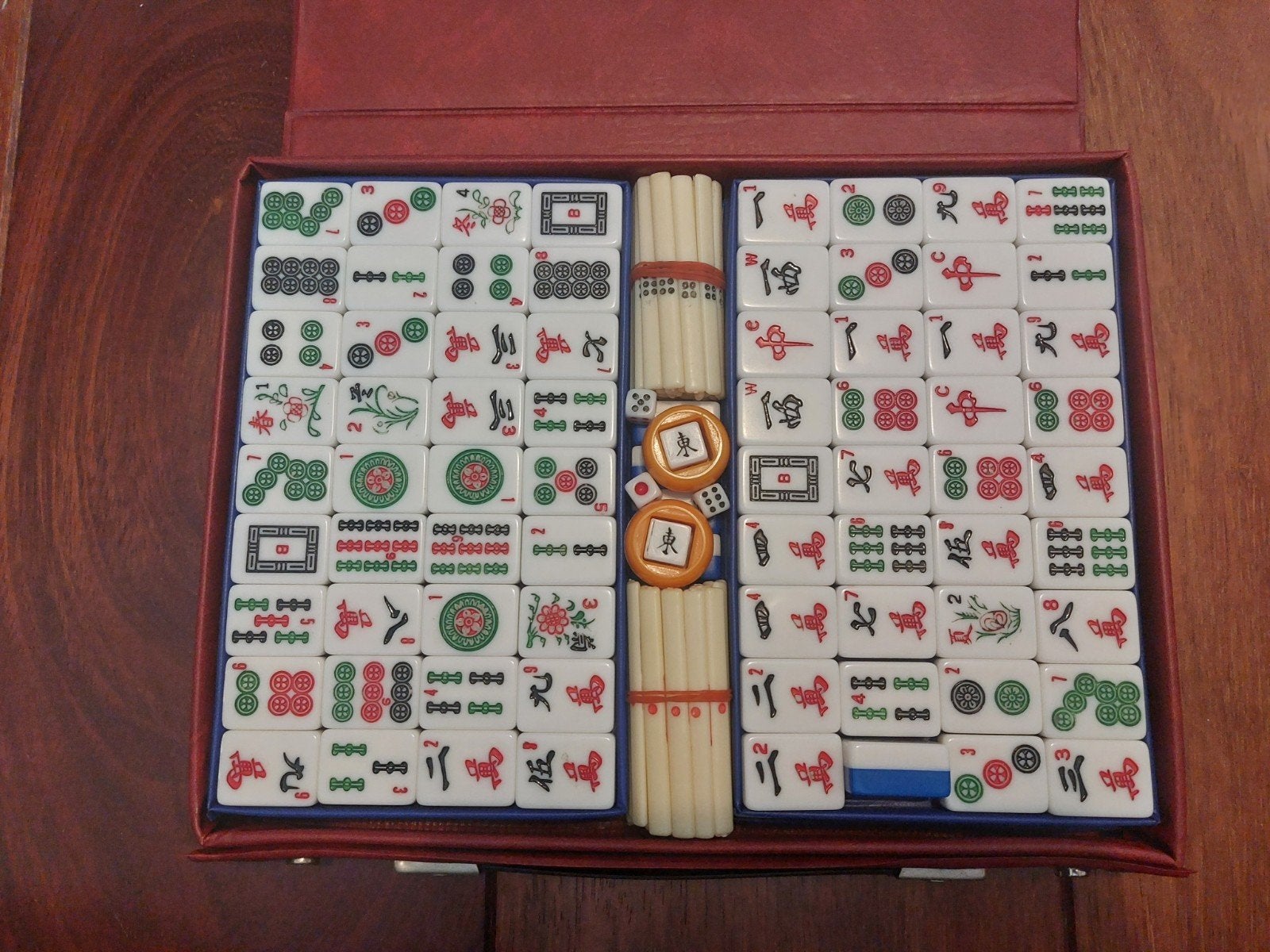 Mahjong spel, Ophalen of Verzenden, Zo goed als nieuw
