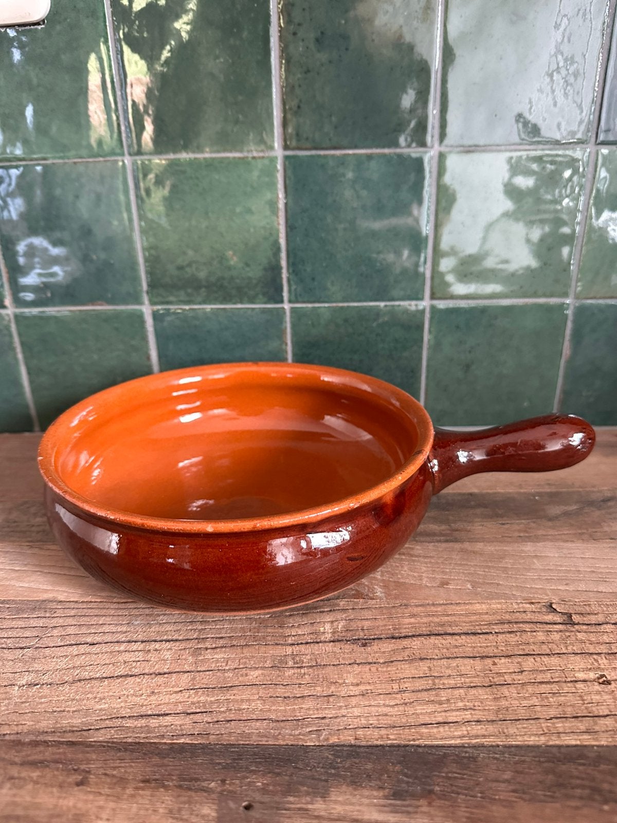Italiaanse terracotta ovenschaal 20 cm | Made in Italy, Ophalen of Verzenden, Gebruikt