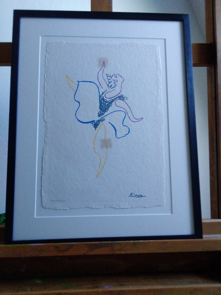  "La Bailarina " – Litografía original Pablo Picasso, Overige stijlen, Overige onderwerpen, Ophalen, Bijzondere lijst