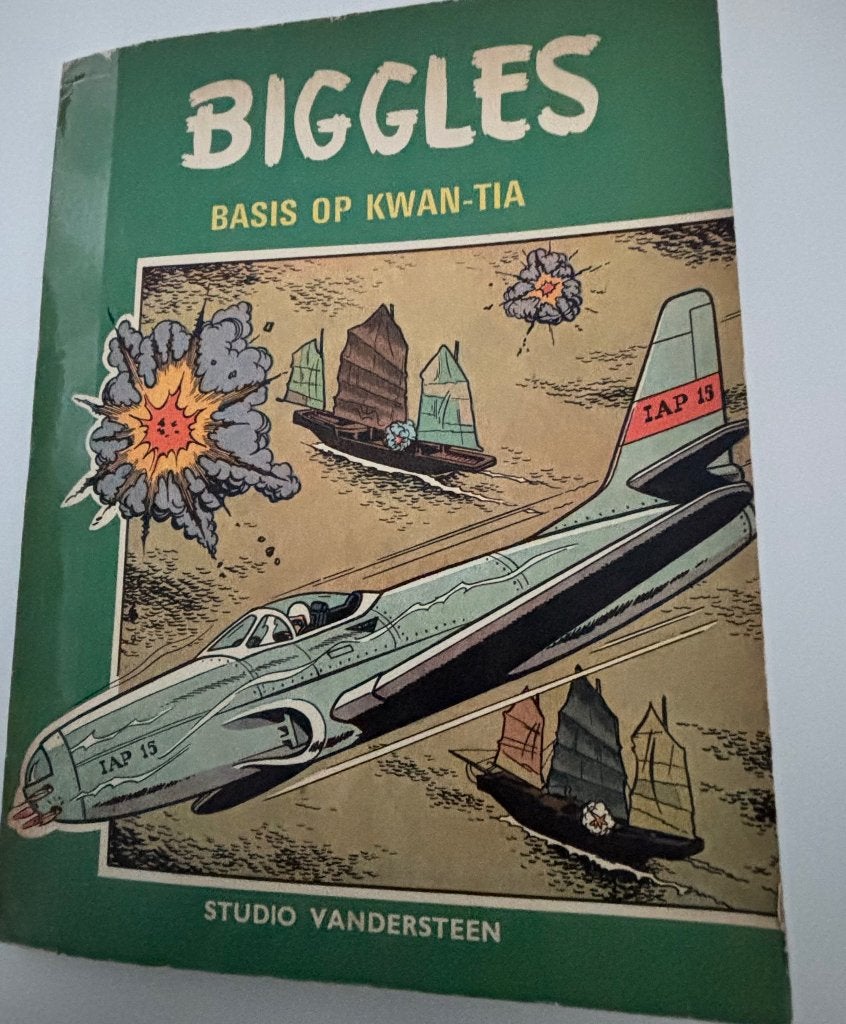 Stripboek Biggles, Gelezen, Eén stripboek, Ophalen of Verzenden, Studio Vandersteen