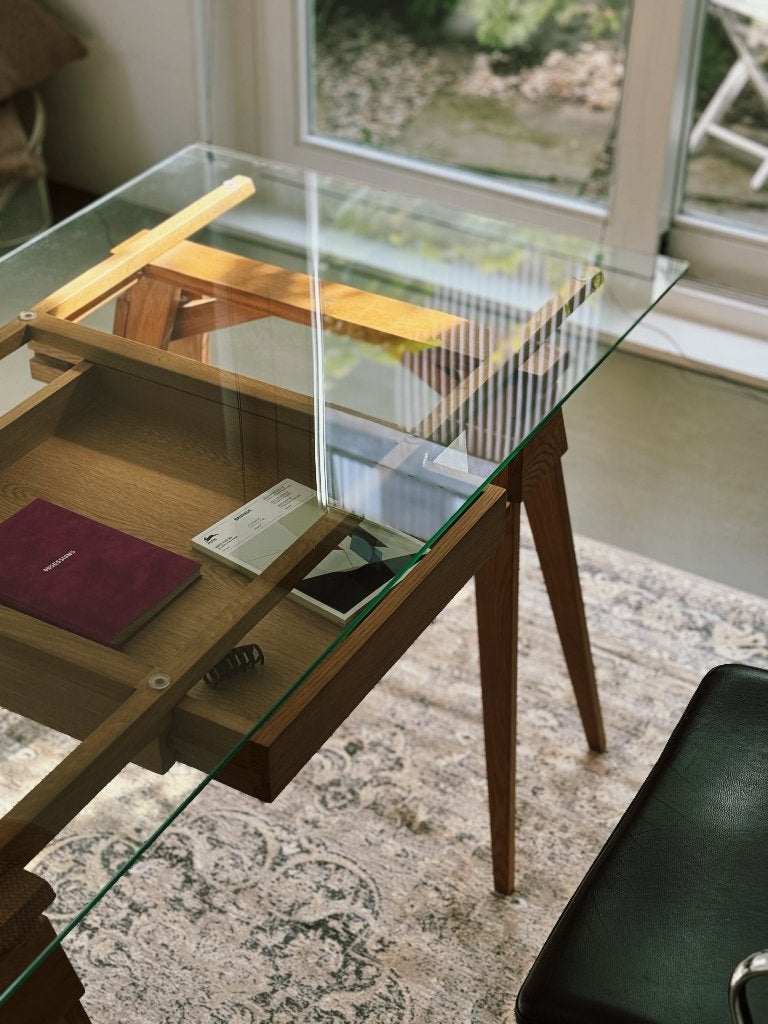 DESIGN HOUSE STOCKHOLM Arco Bureau, Licht Hout, Ophalen, Opbergruimte, Zo goed als nieuw, 75 cm