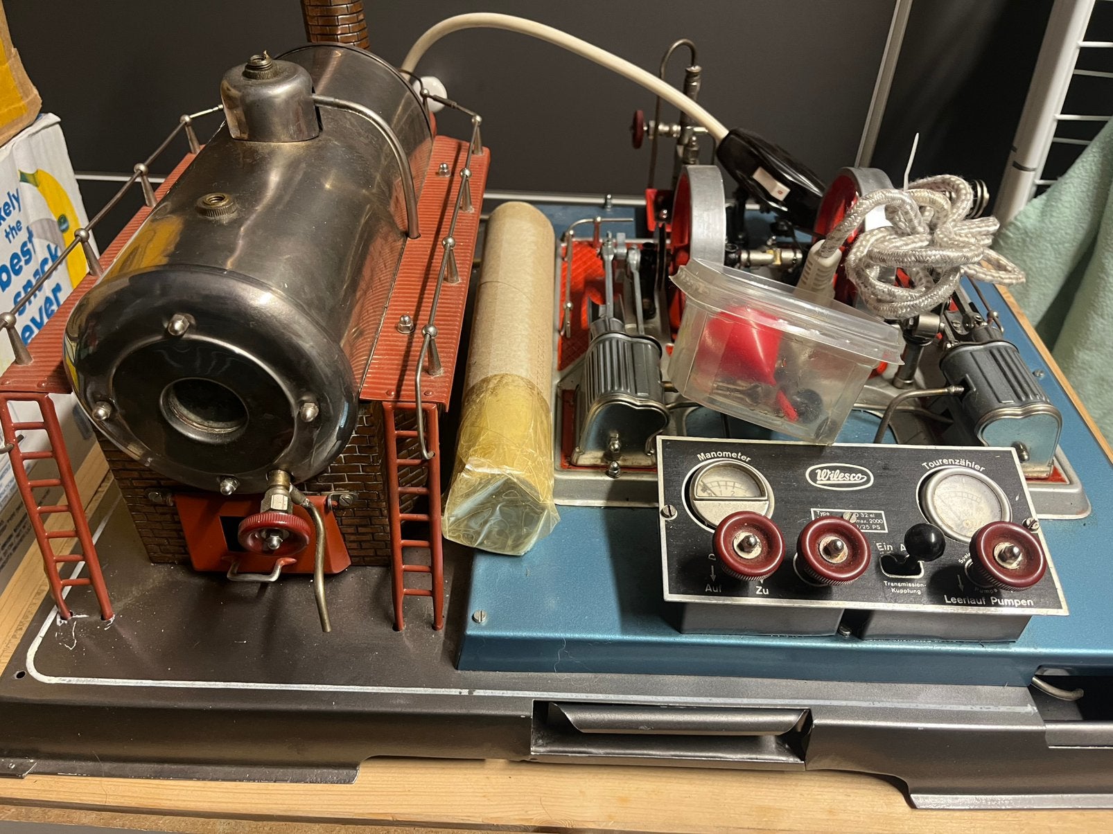 Wilesco D32 stoommachine per stuk bieden, Ophalen, Zo goed als nieuw