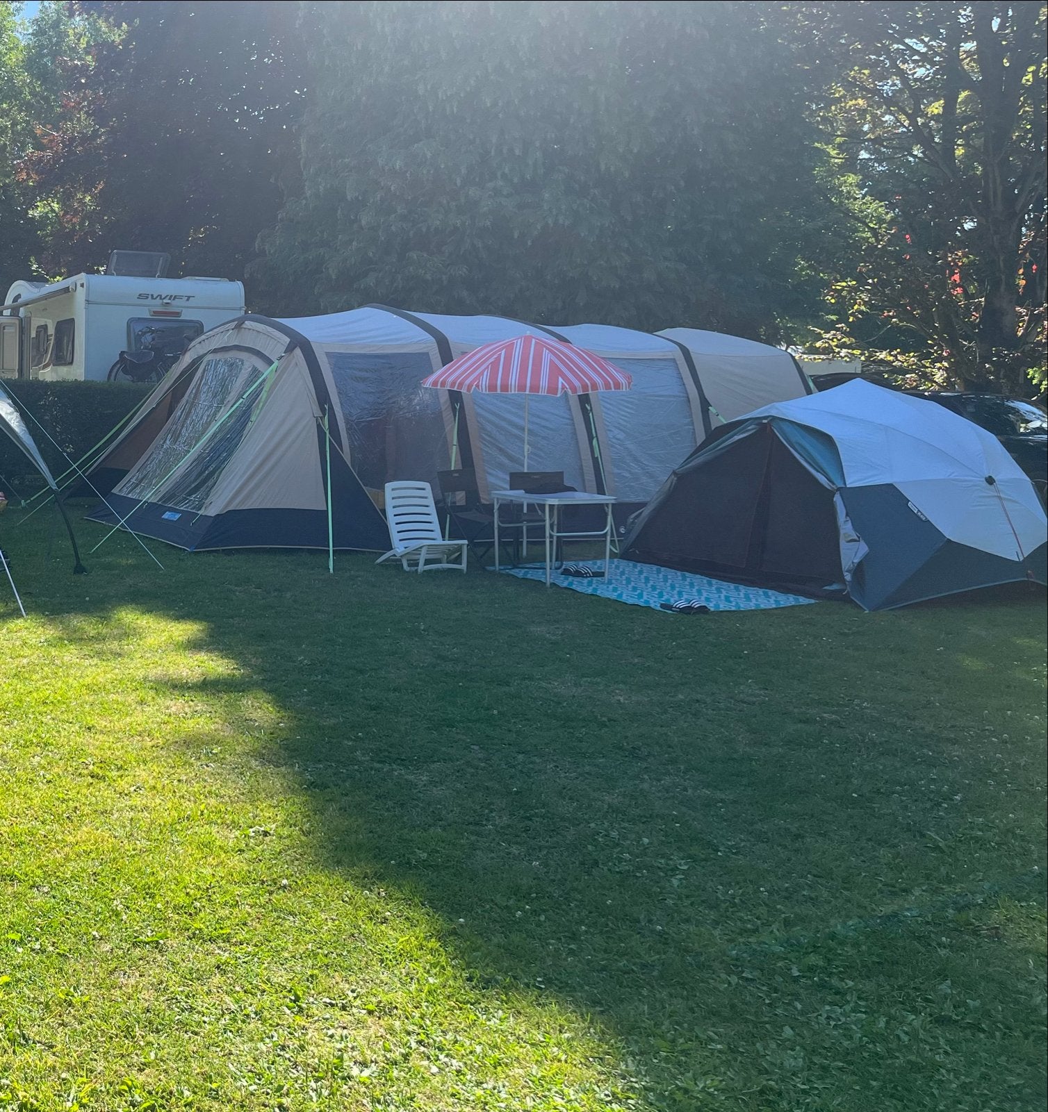 Kampa Hayling 6 Pro Katoen met Vestibule - Ruime Gezinstent, Caravans en Kamperen, Tenten, Ophalen, Gebruikt, Tot en met 6