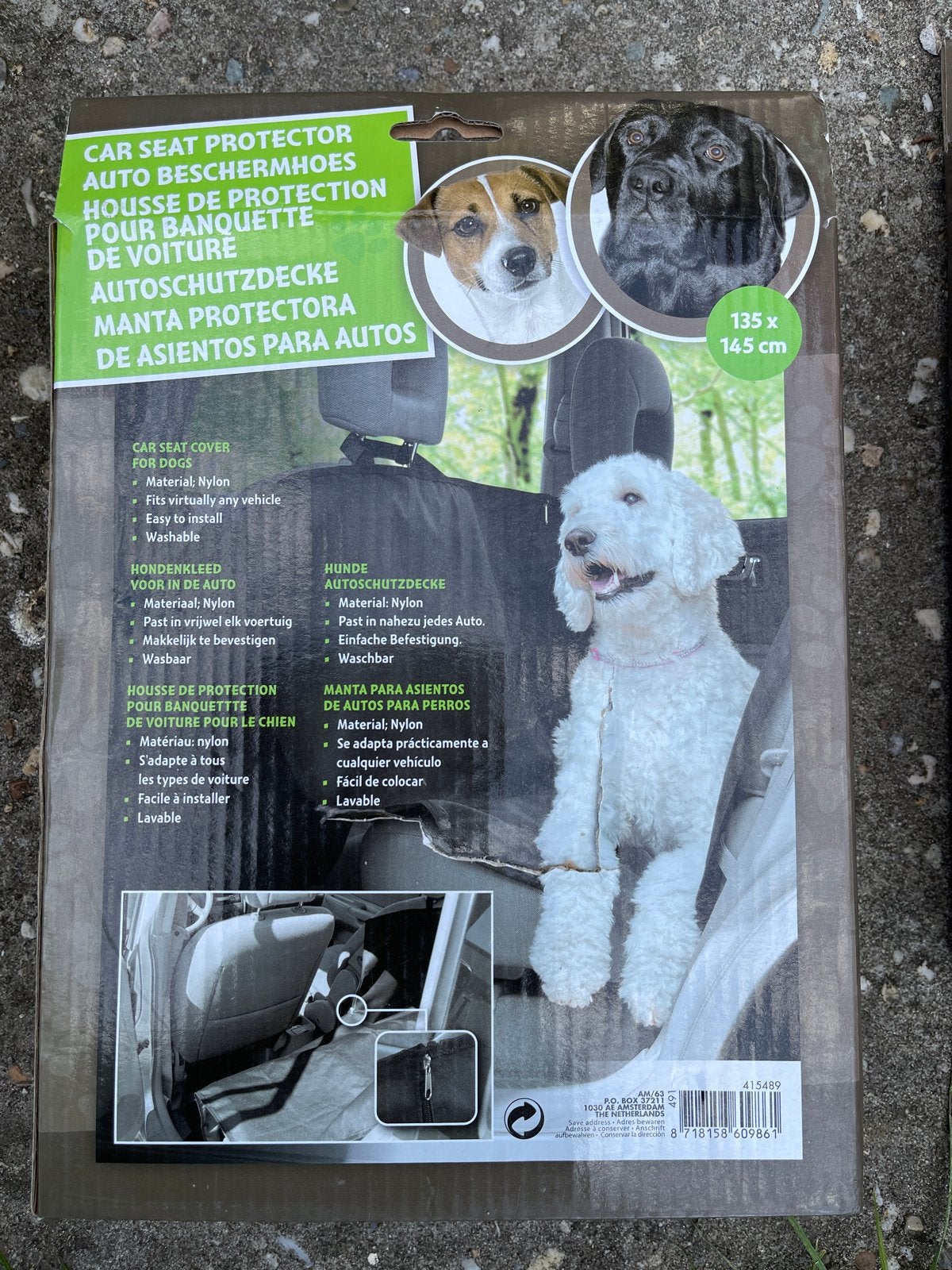 Honden autostoelhoes - Beschermhoes voor achterbank, Auto diversen, Ophalen of Verzenden, Nieuw