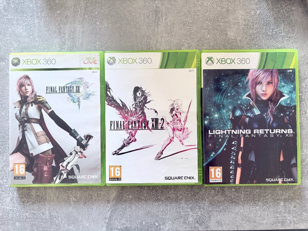 Final Fantasy XIII Trilogy - Xbox 360 PAL, Gebruikt, 1 speler, Ophalen of Verzenden, Role Playing Game (Rpg)
