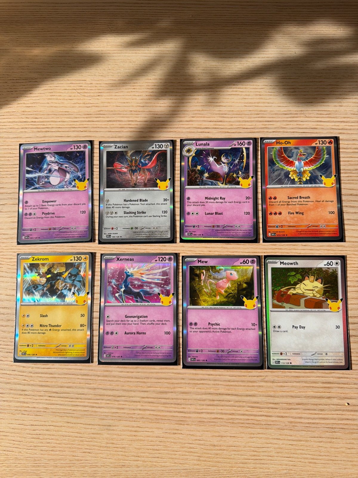 Pokémon Celebrations Kaarten Set (8 stuks), Ophalen of Verzenden, Zo goed als nieuw, Meerdere kaarten