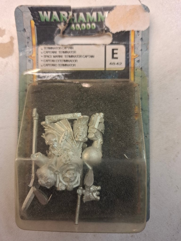 Warhammer 40K Metalen Blister S Marine Terminator Captain, Ophalen of Verzenden, Nieuw, Warhammer 40000, Figuurtje(s)