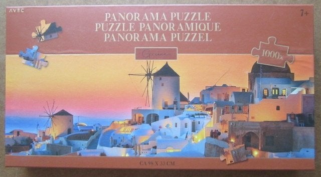 914, legpuzzel  STAD GRIEKENLAND AVEC 1000 st, Ophalen of Verzenden, 500 t/m 1500 stukjes, Zo goed als nieuw, Legpuzzel