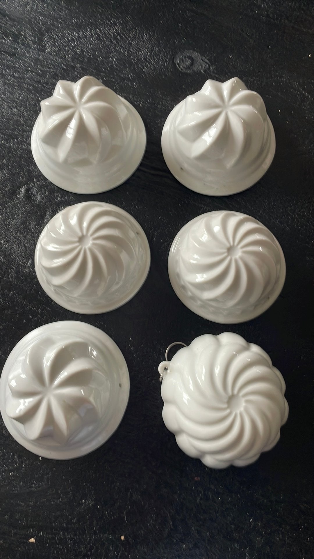 6 mooie oude puddingvormen, Ophalen, Zo goed als nieuw, Taarten, Bakvorm