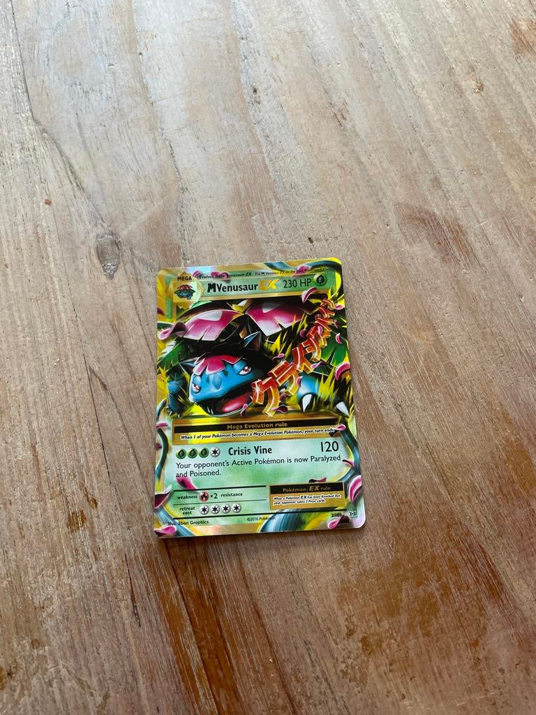 M Venusaur EX Pokémon Kaart - Full Art, Ophalen, Gebruikt, Losse kaart, Foil