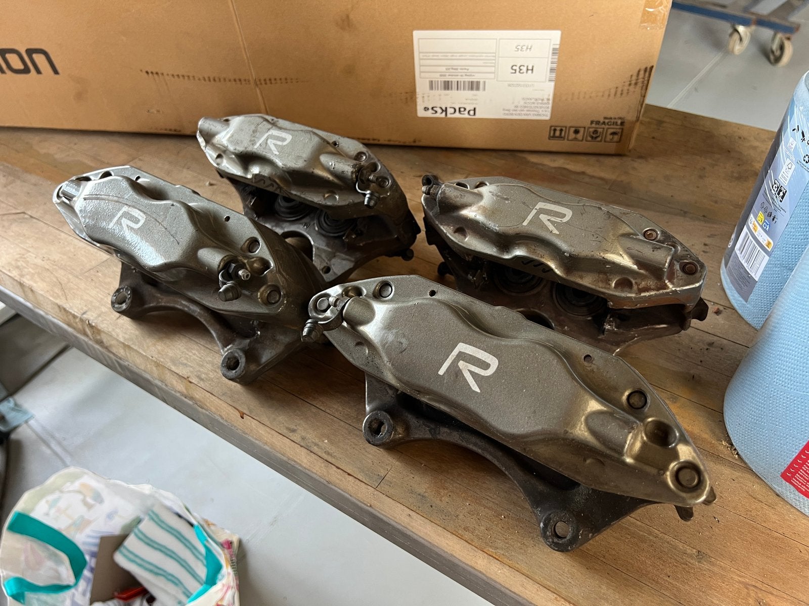 Brembo Volvo S60R/V70R remklauwen origineel, Ophalen of Verzenden, Volvo