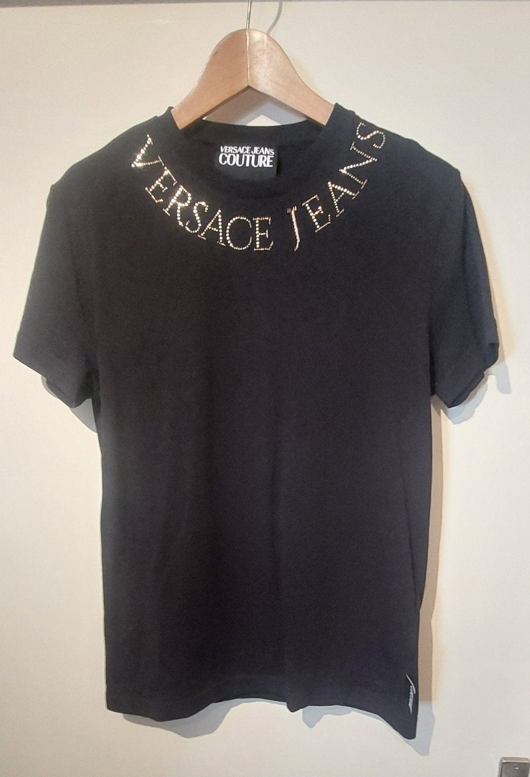 Versace T shirt, Ophalen of Verzenden, Zo goed als nieuw, Zwart