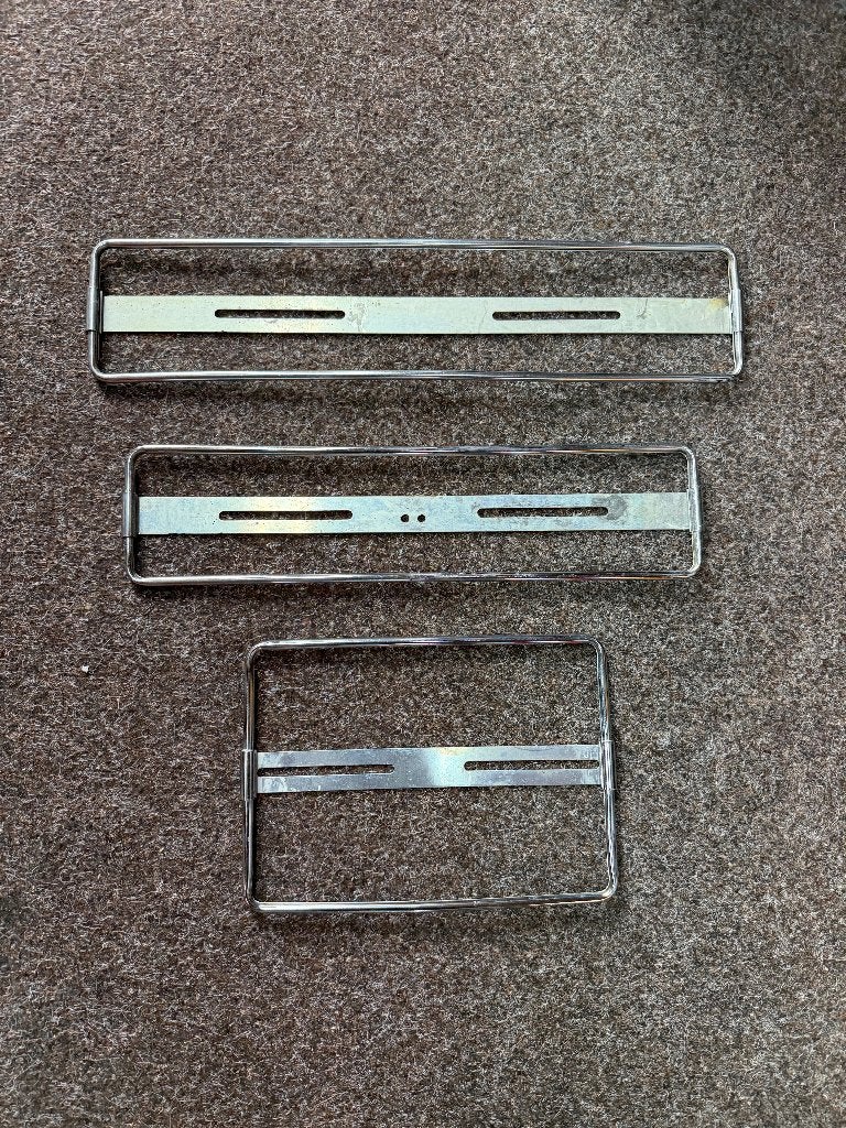 Kentekenplaat Houder Voor Oldtimer Blauwe Plaat 44.5 X 10.5, Ophalen of Verzenden, Gebruikt, Oldtimer onderdelen