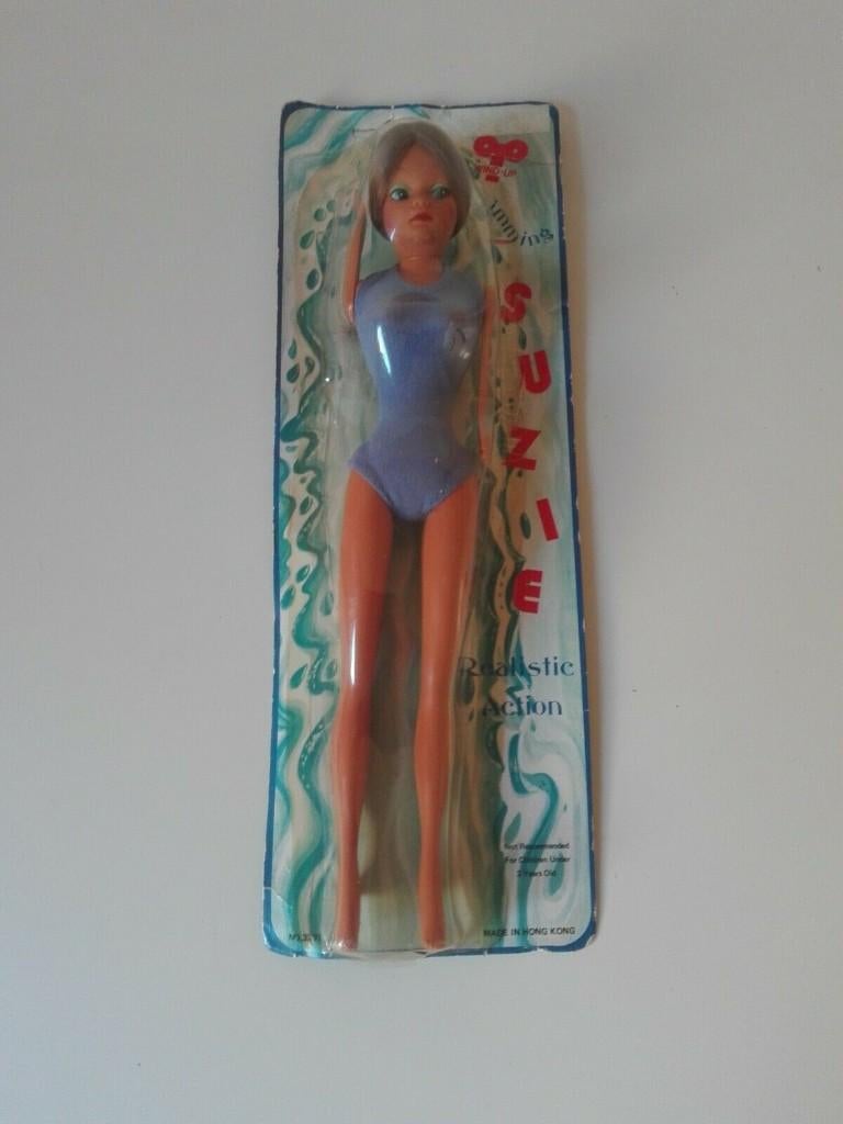 Vintage Bambola  Nuotatrice Wind Up, Verzenden, Nieuw
