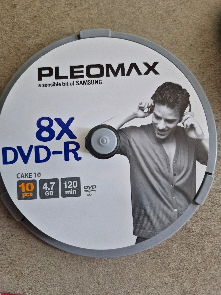 Pleomax (Samsung) DVD-R-8 lege dvd's in cakebox -4,7GB, Ophalen of Verzenden, Nieuw, Dvd, Samsung