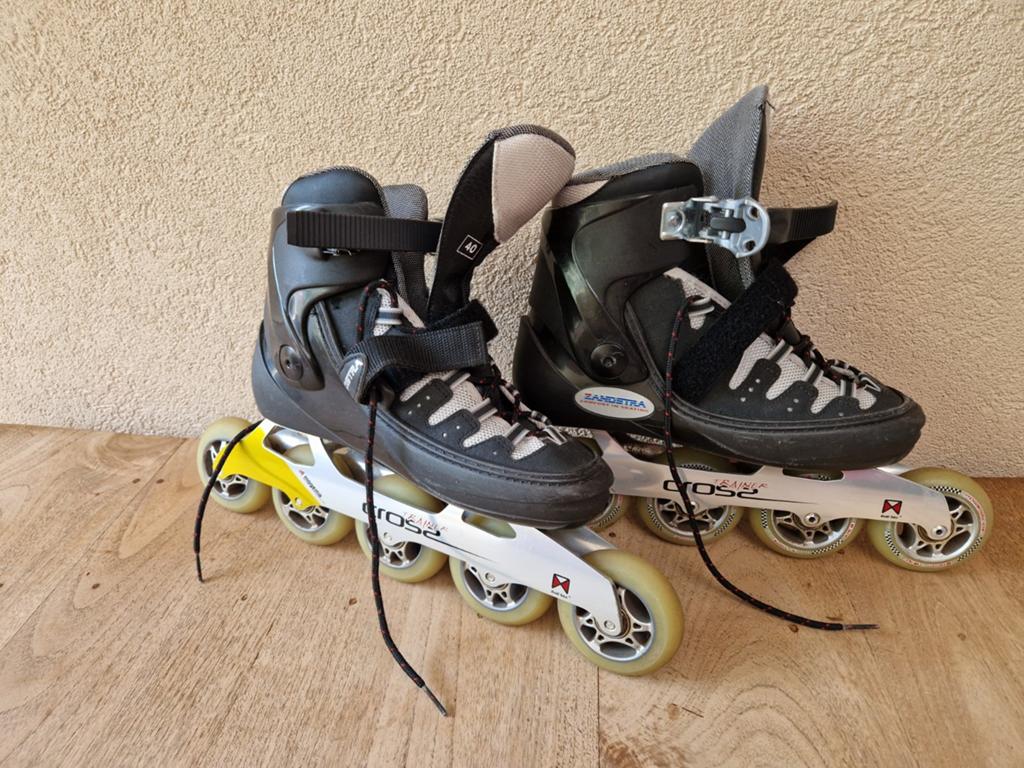 Zandstra skeelers incl bescherming mt 40, Sport en Fitness, Ophalen of Verzenden, Gebruikt