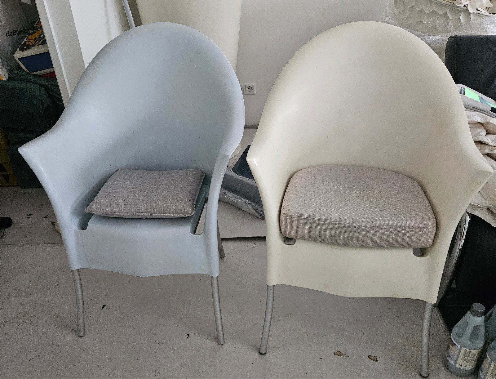 2x Lord Yo stoelen - Design van Philippe Starck, Ophalen, Kunststof, Gebruikt, Twee