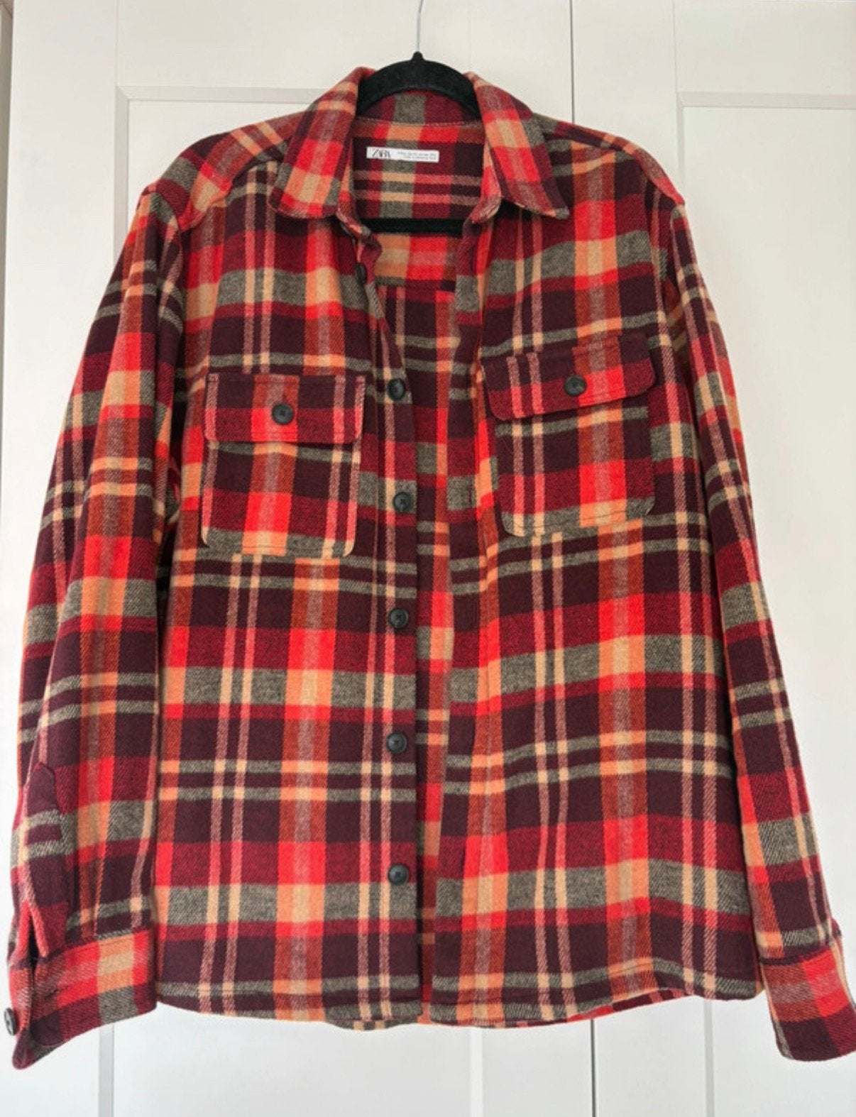 Zara flanel (XL), Ophalen of Verzenden, Zo goed als nieuw, Overige kleuren, Halswijdte 43/44 (XL)