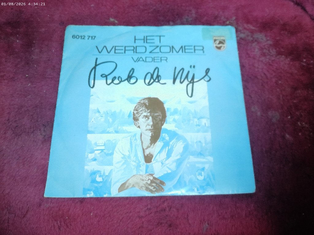Rob de Nijs - het werd Zomer / Vader, Fotohoes, 7 inch, Ophalen of Verzenden, Zo goed als nieuw