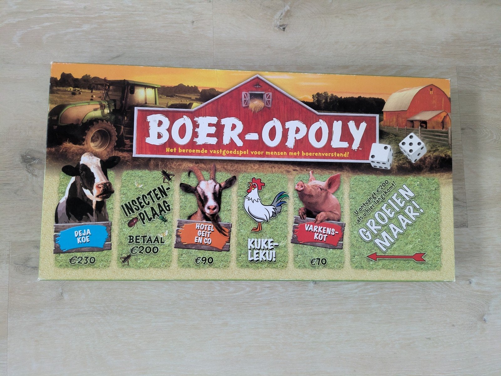 Spel boeropoly, Vijf spelers of meer, Ophalen of Verzenden, Gebruikt, Late for the Sky