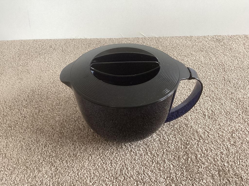 Tupperware Microcook Maatkan # 1 liter, Huis en Inrichting, Keuken | Tupperware, Ophalen of Verzenden, Zo goed als nieuw, Blauw