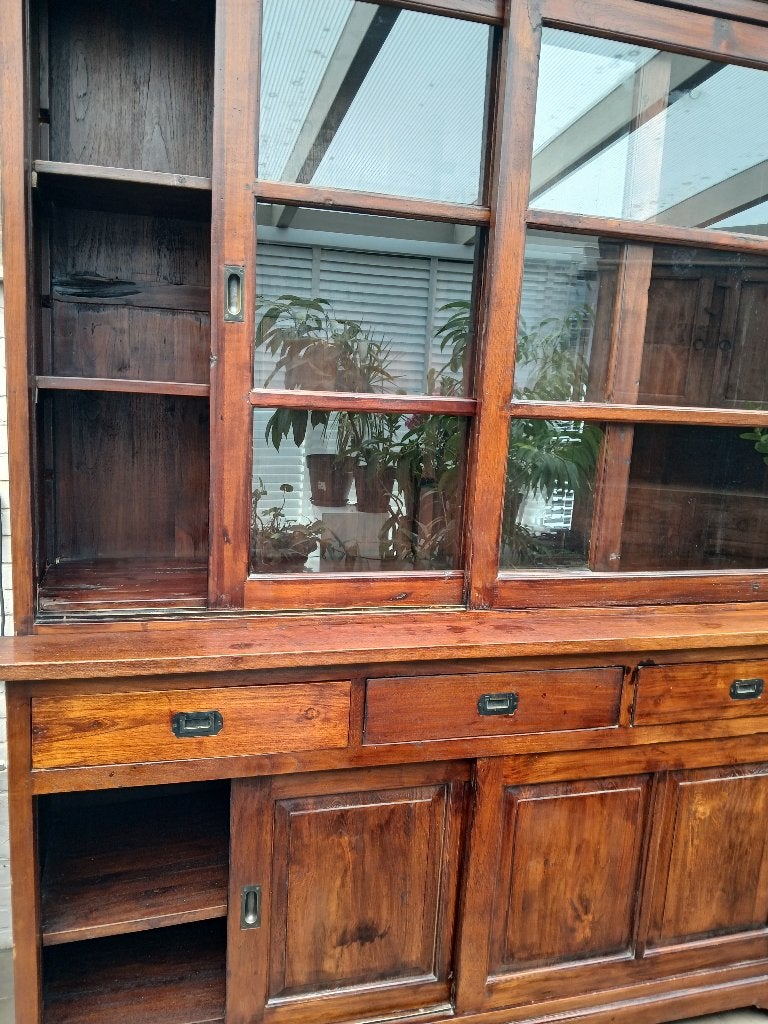 Eiken buffetkast, Huis en Inrichting, Kasten | Buffetkasten, Ophalen, Gebruikt, 200 cm of meer, 150 tot 200 cm