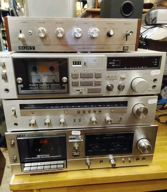 Vintage Audio Set: Sony, Technics, Pioneer, Akai, Overige merken, Gebruikt, Niet van toepassing voor een verzameling van diverse merken